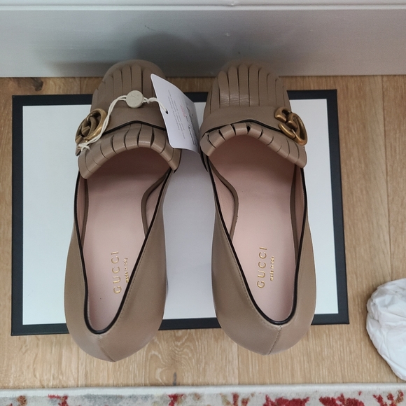 Gucci Marmont GG Platform Fringe Pump - Picture 4 of 16